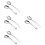 8Pcs Silver Adaptive Angled Spoon Tableware for Patients and Seniors 8