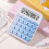 Mechanical Switch Calculator with Big Buttons, 12-Digit LCD, 15 Tilt, Cute Gradient Design (Blue) 4