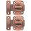 2Pcs Brown Zinc Alloy Door Latches for Inside Doors Quick Install 5