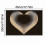 Heart Print Placemats Gold Black Textured 4 Pack 3
