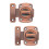 2Pcs Brown Zinc Alloy Door Latches for Inside Doors Quick Install 7