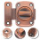 2Pcs Brown Zinc Alloy Door Latches for Inside Doors Quick Install 9
