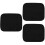 3Pcs Reusable Black Microfiber Bowling Ball 7