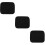3Pcs Reusable Black Microfiber Bowling Ball 10