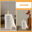 3Pcs Paper Towel Holder Stand Light Brown Bamboo Rustic Design for Kitchen 6