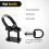 D-Ring Tie Down Anchors Black 4 pcs 1/2 inch 12000 lbs 6