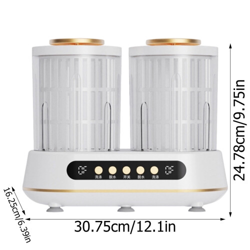 Portable Twin Tub Mini Washing Machine with Dryer 2.2 lbs 1