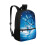 Mochila escolar infantil Blue Butterfly de 17 polegadas para meninas e meninos de 6 a 12 anos, grande capacidade, alças acolchoadas, compatível com 2