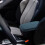 Car Armrest Box Height Pad Blue Universal 4