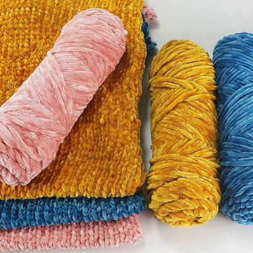 Chenille Yarn Ultra Fluffy Velvet 190g 2