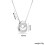 Bubble Letter Initial Necklace Silver or Gold 2