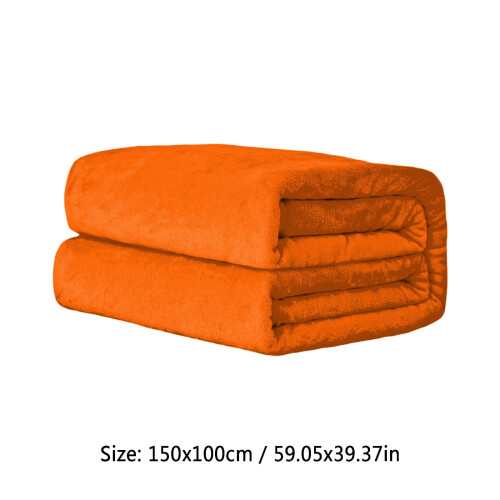 Einfarbige Fleecedecke für Sofa und Bett – 150 x 99 cm 1