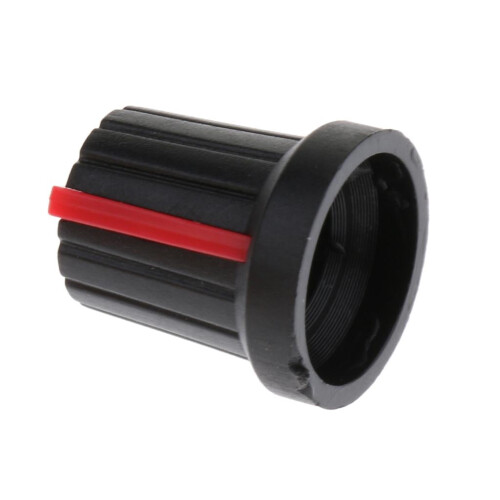 2x5pcs Guitar Effect Pedal Knob Amplifier Control Knobs Black+red 2