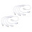 HEMOTON 2 PCS/Set Light Strip Connector RGB LED Chips LED Strip Splitter 8