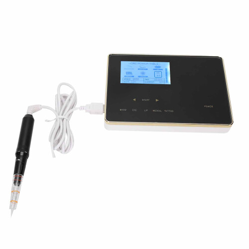 Professional Permanent Makeup Tattoo Machine Pen with Rechargeable Battery, Micropigmentation Device for Eyebrows Lips Microblading with Quiet and 1