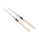 Ευέλικτα συνοδευτικά φαγητού, Chopsticks σούσι από ανοξείδωτο ατσάλι με ξύλινη λαβή 4