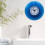 Waterproof Suction Cup Clock, Small Bathroom Shower Wall Clock, Mini Round Kitchen Refrigerator Clock Decor, White 6