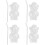 4St Bear Shape Drinkbeker - Clear Voor Frisdrank En Bier 6