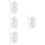 4St Bear Shape Drinkbeker - Clear Voor Frisdrank En Bier 8