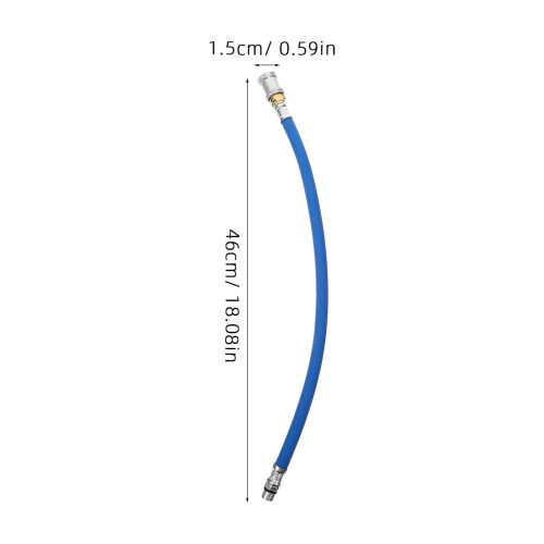 Tire Inflator Extension Hose Blue Rubber 1 Pack 1