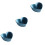3Pcs Light Blue Ceramic Salad Dessert Fruit Bowls for Home 5