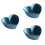 3Pcs Light Blue Ceramic Salad Dessert Fruit Bowls for Home 6