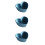 3Pcs Light Blue Ceramic Salad Dessert Fruit Bowls for Home 8