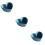 3Pcs Light Blue Ceramic Salad Dessert Fruit Bowls for Home 9