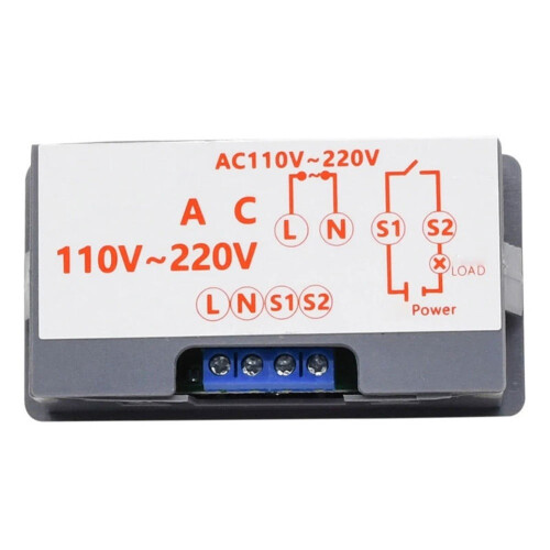 220V Digital Cycle Timer Control Switch with Dual LED Display,Time Delay Relay Module for Home Automation 2