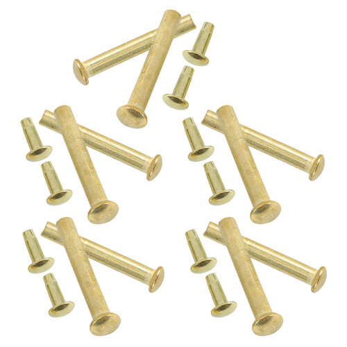 30Ensembles Kit Rivets Attaches Éventail Inox 1
