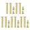 30Ensembles Kit Rivets Attaches Éventail Inox 3