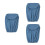 3Pcs Practical Blue Water Bucket Cover Elastic Office Water Jug Shield 5