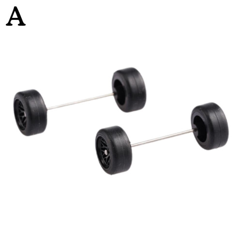 1/64 Model Car Wheels With Rubber Tires Basic ABS Modified J1 Toys Parts... 1