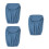 3Pcs Practical Blue Water Bucket Cover Elastic Office Water Jug Shield 8