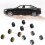 1/64 Model Car Wheels With Rubber Tires Basic ABS Modified J1 Toys Parts... 3