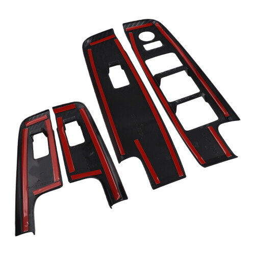 Για Isuzu DMax Dmax2023 2024Πάνελ διακόπτη ανύψωσης παραθύρου από ίνες άνθρακαΕλαφρύς 2