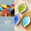 HEMOTON leaf-shaped dipping bowls set 4 pcs 6