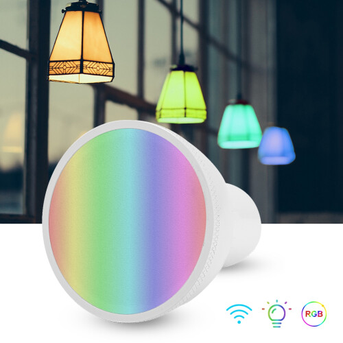 Λαμπτήρας LED με φωνητικό έλεγχο, Rgb Cw6W, βάση Gu10, έξυπνο πολύχρωμο φως, προσαρμόσιμη 2