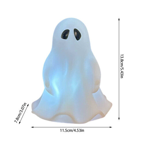 Νυχτερινό φως LED με φάντασμα για το Halloween – Διακόσμηση με τρεμόπαιγμα φωτιάς, 1