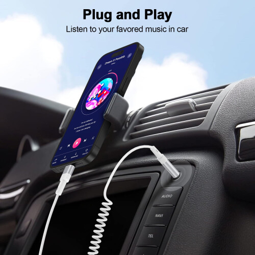 πακέτα καλωδίων USB-C 4FT σε 3,5mm με σπείρωμα Aux, αναδιπλούμενο, συμβατό με iPhone16/15 και 2