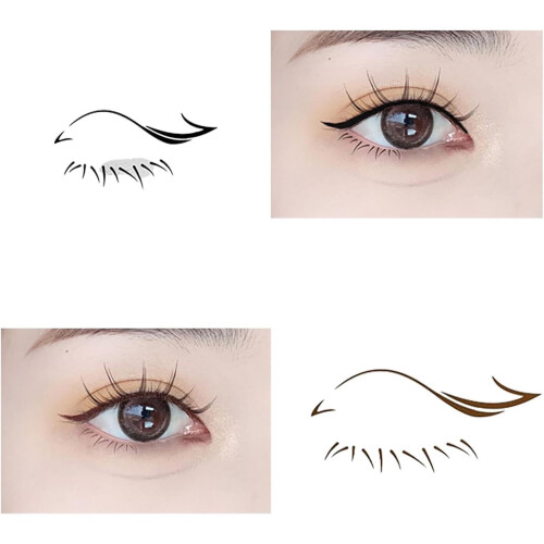Κιτ σφραγίδας κάτω βλεφαρίδων, eyeliner 2 σε 1 και σφραγίδα κάτω βλεφαρίδων, 1