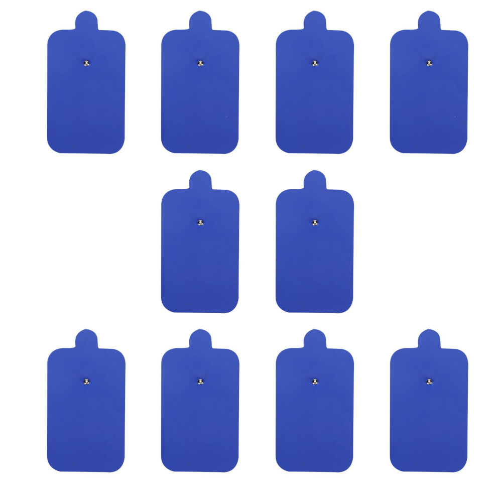 Blue 10Pcs Tens Unit Replacement Pads Electrotherapy Electrode Patches
