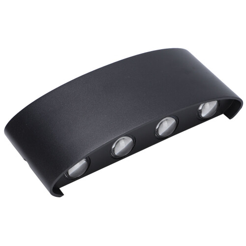 Luminária de parede moderna para ambientes internos e externos, ideal para corredores e escadas. Design elegante e sofisticado, com suporte de alta 1