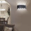 Luminária de parede moderna para ambientes internos e externos, ideal para corredores e escadas. Design elegante e sofisticado, com suporte de alta 6