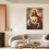 Quadro vintage de Jesus em tela, 24x36 polegadas (61x91 cm) 6