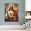 Quadro vintage de Jesus em tela, 24x36 polegadas (61x91 cm) 7