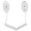White Remote Control Security Cable Retractable Holder for TV and Devices 7