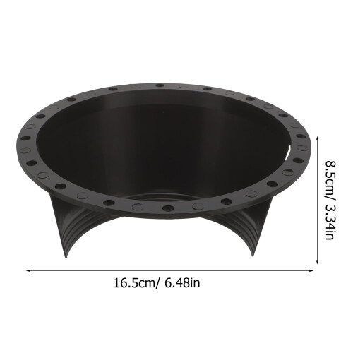 ibasenice Speaker Adapter Replacement Black Plastic Splashproof for Cars 2Pcs 1