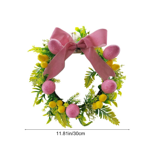 Kunstig påskeblomsterkrans håndlavet hoveddør 2