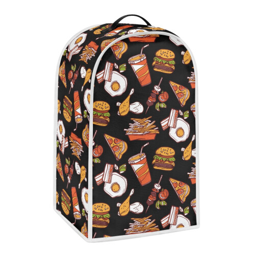 Hamburger Graphic Design Protective Case, Durable for Home Kitchen Indoor 1